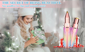 2-in-1 Rechargeable Eyebrow Trimmer & Shaver – Painless Precision Hair Remover with LED Light for Face, Nose, Lips, Chin & Arms