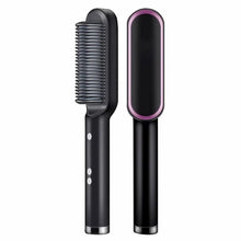 909 Hair Straightener Brush – Electric Comb Style Hair Styling Brush for Girls (Multi-Color)