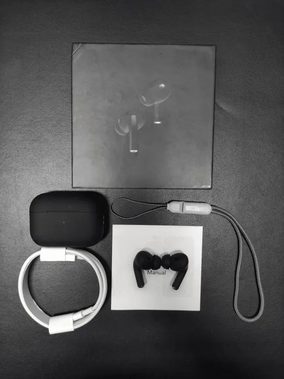 Apple Airpods Pro 2 Black TypeC Buzzer+Volume+Dorri Wireless Charging