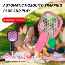 Electric Mosquito Swatter Racket with UV Light & High-Voltage Bug Zapper – Indoor/Outdoor Insect Trap