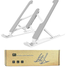 Adjustable Portable Laptop Stand – Foldable Non-Slip Plastic Stand for Laptop & Tablet