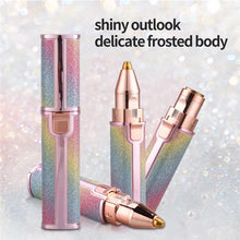 2-in-1 Rechargeable Eyebrow Trimmer & Shaver – Painless Precision Hair Remover with LED Light for Face, Nose, Lips, Chin & Arms