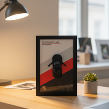 Car Wall Frame – 3D Black Sports Car Wall Art with Modern Frame, Stylish Home & Office Décor, Perfect Gift for Car Lovers (8 x 12 Inches)