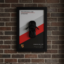 Car Wall Frame – 3D Black Sports Car Wall Art with Modern Frame, Stylish Home & Office Décor, Perfect Gift for Car Lovers (8 x 12 Inches)